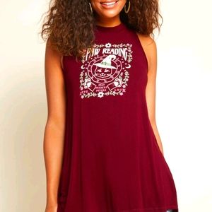 Modcloth paw reader cat long tanktop